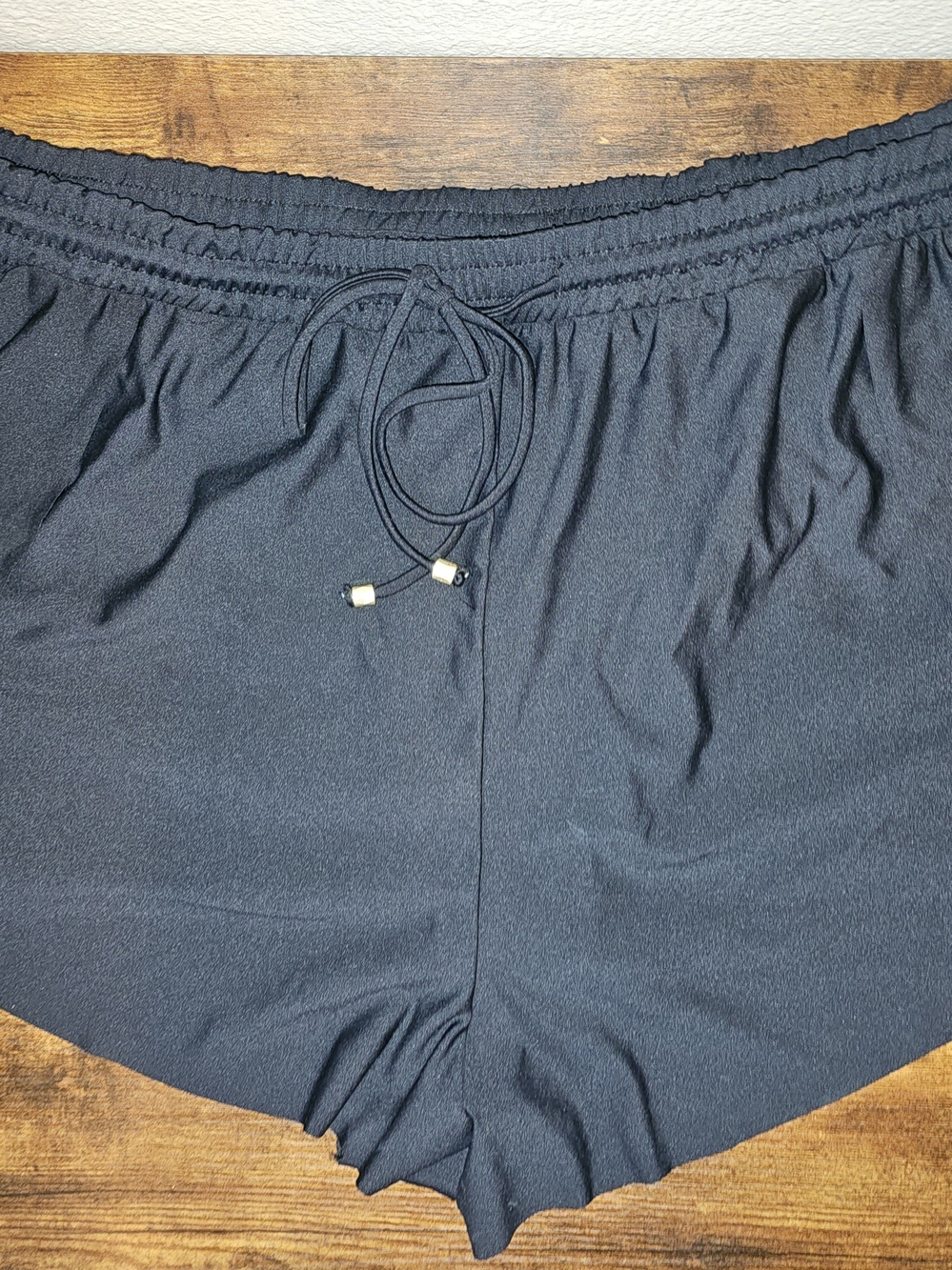 NWT Time and Tru Black Elastic Waist Swim Shorts